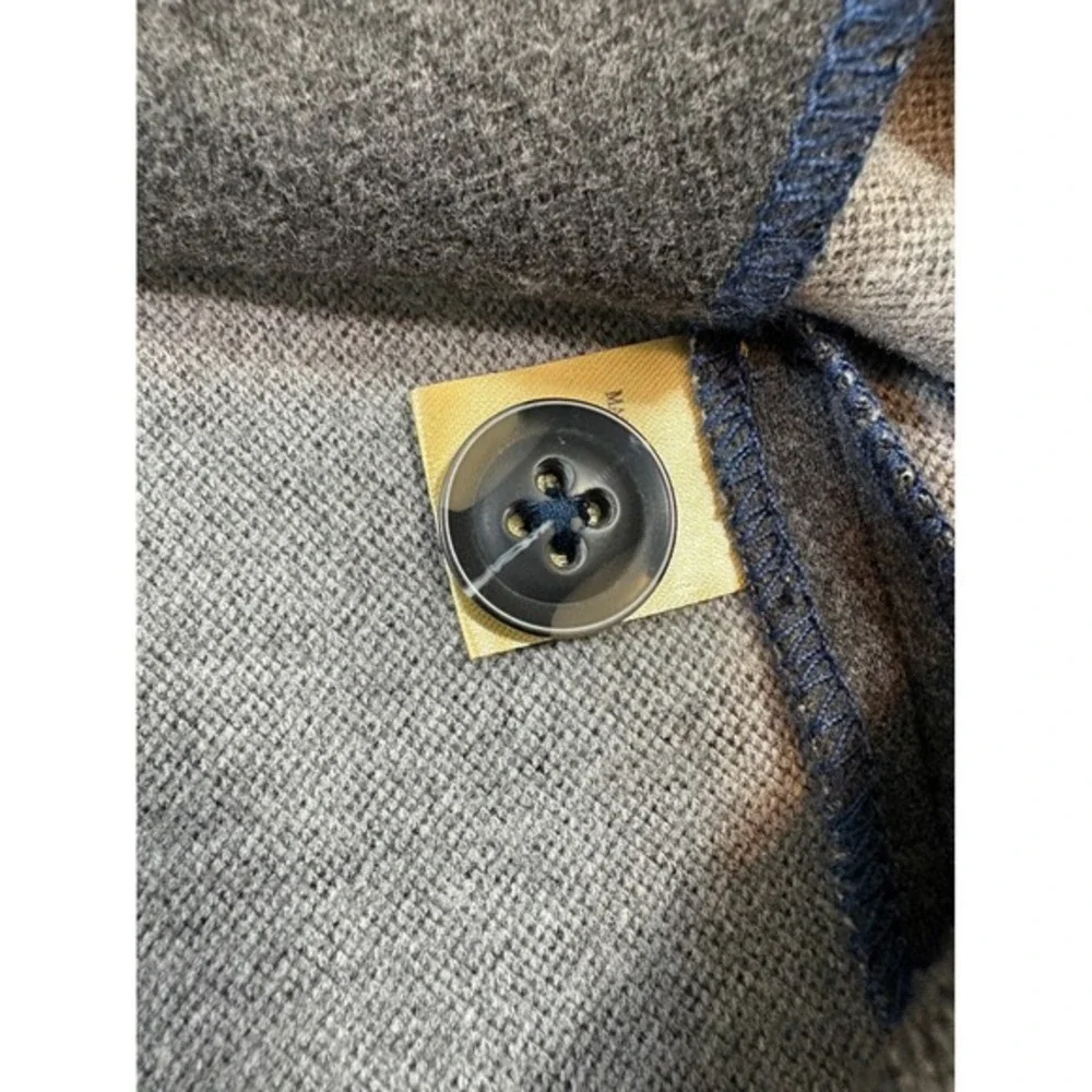 32 Bar Blues Knit Blazer Mens Large Charcoal Gray Excellent Unstructured‎ Jacket
